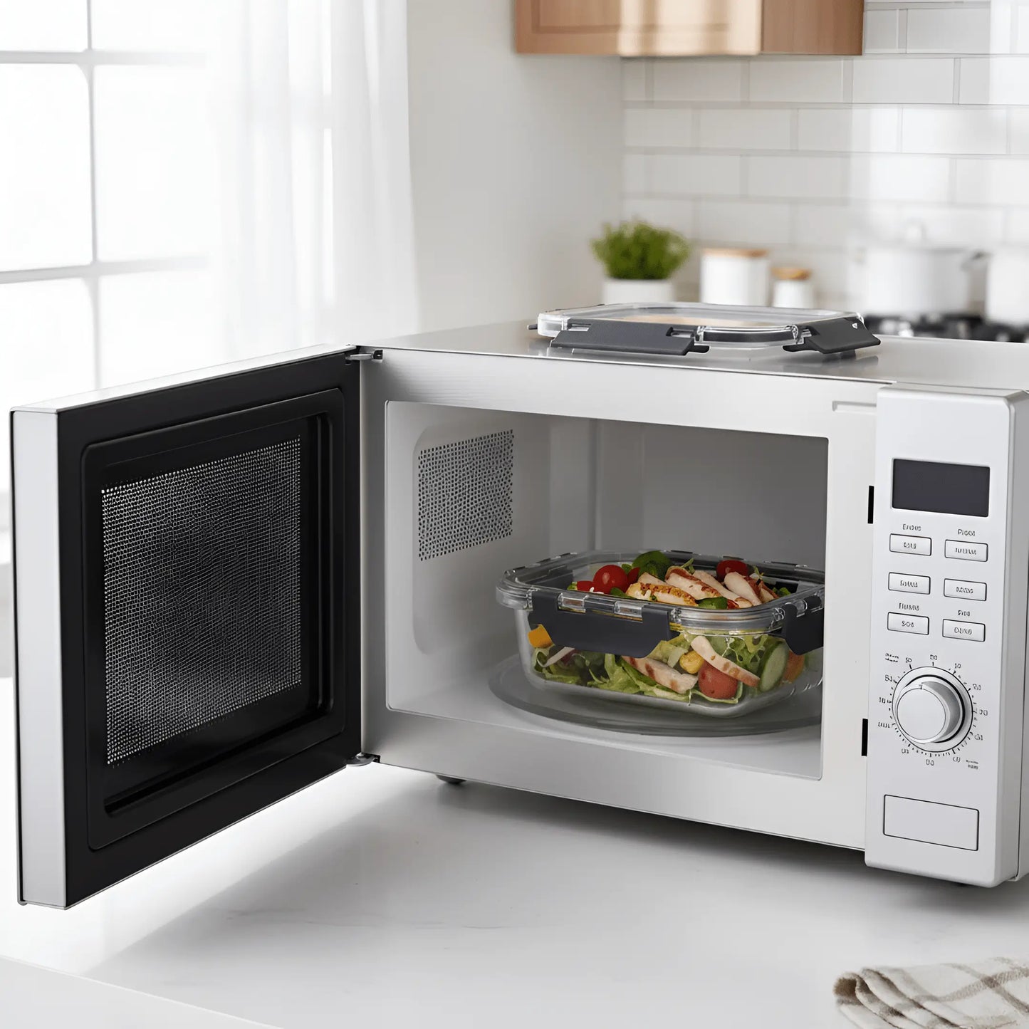 Set de 12 Recipientes de Vidrio Herméticos Resistentes